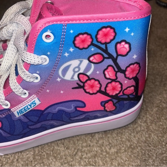 Heelys Pink and Blue Glitter Shoes NWOB - Picture 4 of 10